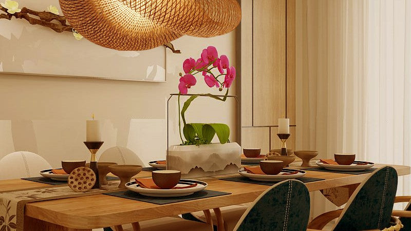 wood-dinnerware-bamboo-lighting-interior