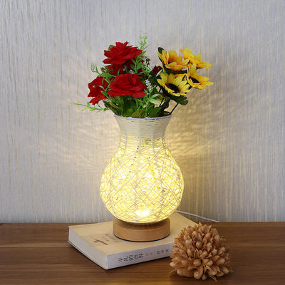 French Style Bamboo Rattan Vase Lamp Shade