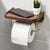 Creative Solid Wood Wall-Mounted Paper Towel Shelf & Toilet Roll Holder
