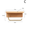 Beautiful Solid Wood Brass - Multi-purpose Rack & Toilet Roll Holder - Walnut Rack - Wash - Wood Rack - Wood Toilet Paper Holder