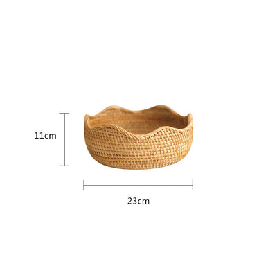 Exquisite Hand-Woven Bamboo Basket : A Must-Have for Organizing & Beautifying your Dining Table