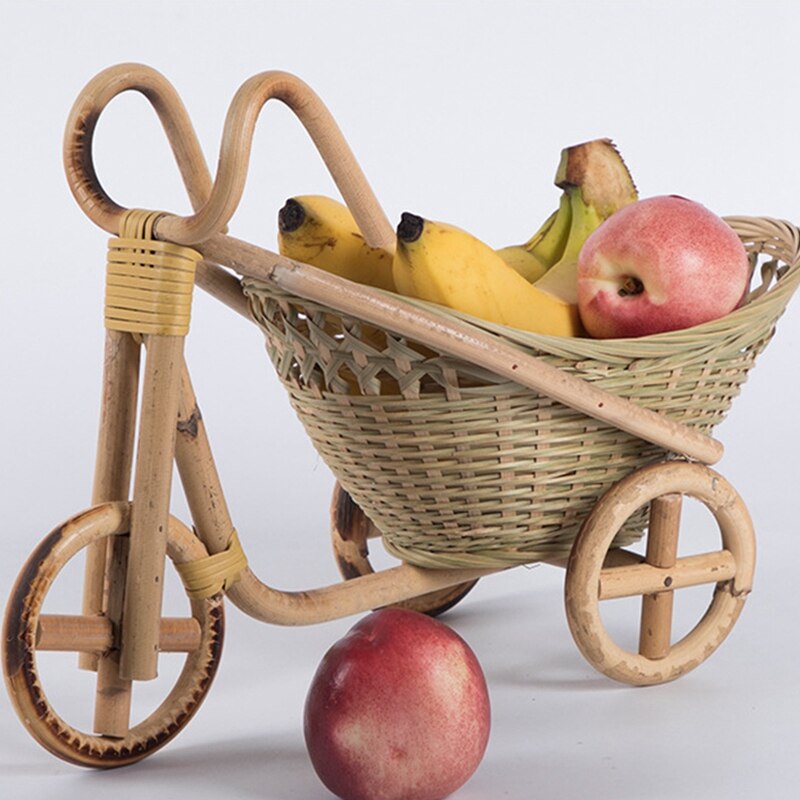 Fine Weaved Decorative Bamboo Fruit Basket