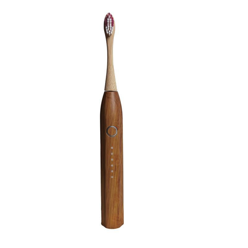 Bamboo Electric Toothbrush - Replaceable Head & USB Charging