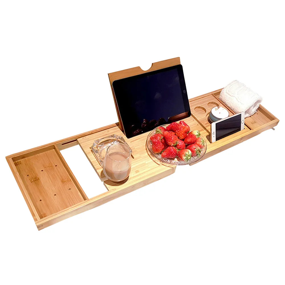 Utoplike Bamboo Bath Tray Adjustable Bath Tray for Bathtub Bathroom Organiser with Book Tablet Wine Glass Cup Towel Holder Black Utoplike Bamboo Bath Tray Adjustable Bath Tray for Bathtub Bathroom Organiser with Book Tablet Wine Glass Cup Towel Holder Black