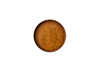 European Style Solid Wood Round Tray