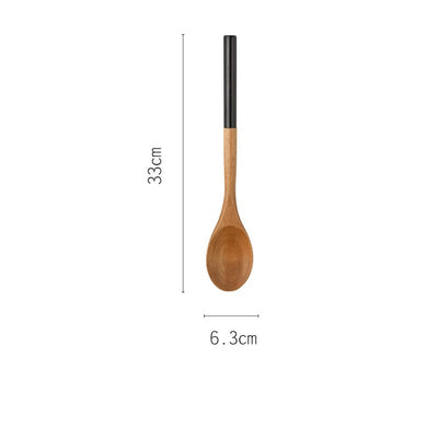 Household Natural Beech Wood Spoon & Spatula