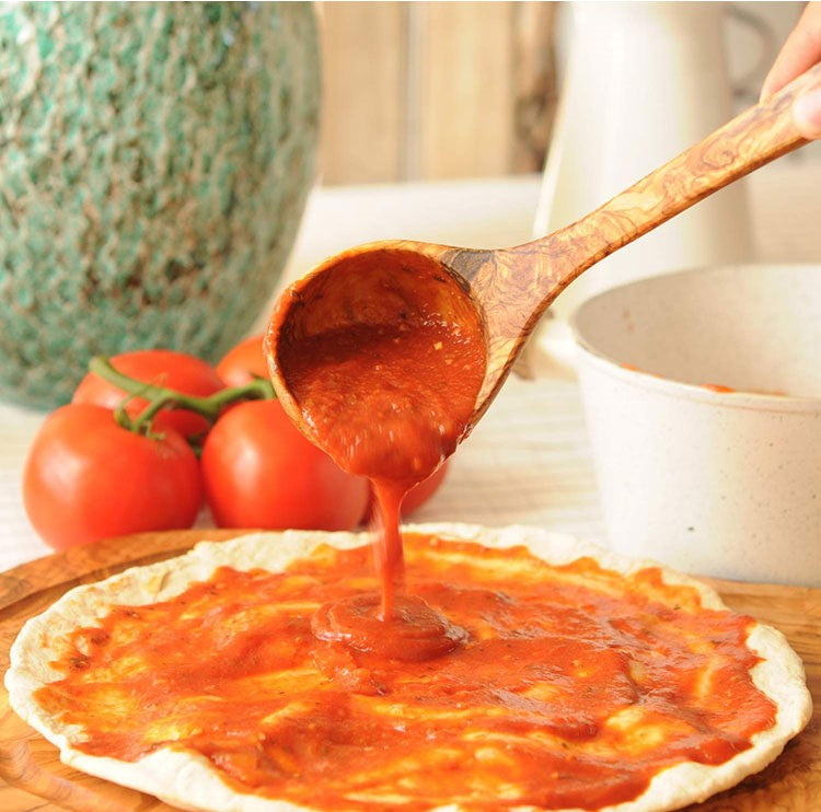 Handmade Solid Olive Wood Kitchen Porridge Spoon