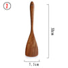 Thailand Natural Teak Wood Cooking Spoons Set - Ladle Turner Long Rice Colander Soup Skimmer Scoop