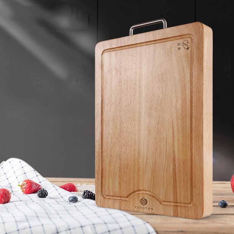 Premium Thick Rubber Wood Rectangular Cutting Board