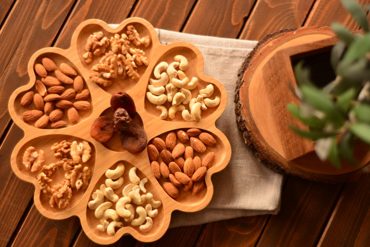 Premium Environmentally Friendly Pancho Heart Shaped Rotating Tray - Made in Turkey