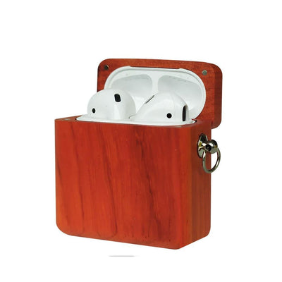 Solid Wood Airpods Holder - Living - Natural Office - Office - Solid Wood Airpods Holder - Wooden Headphone Display