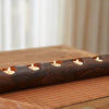 Solid Wood Small Candle Holder - Living - Wood Candle Holder