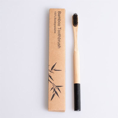 Bamboo Toothbrush with Nice Round Handle - Bamboo Toothbrush - Natural Toothbrush - Personal