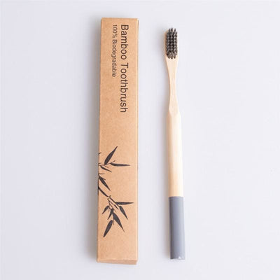 Bamboo Toothbrush with Nice Round Handle - Bamboo Toothbrush - Natural Toothbrush - Personal