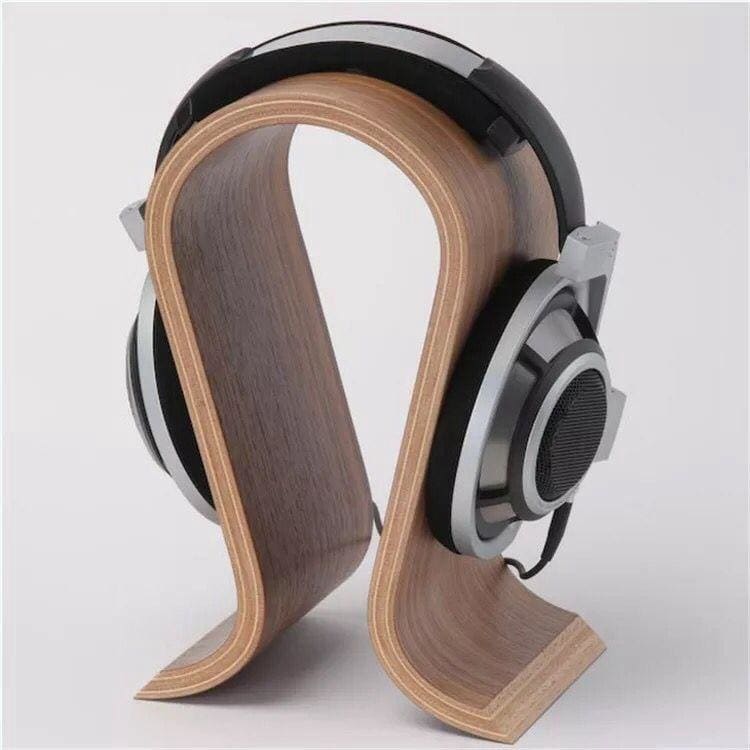 Creative Wood Headset Display Stand - Living - Natural Office - Office - Wooden Headphone Display - Wooden Headphone Stand
