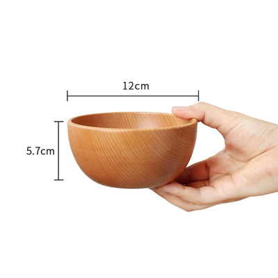 Japanese Style Wooden Bowl Set - Beech Wood - Dining - Kitchen - Natural Bowl - Wood Kitchenware - Wooden Bowl