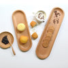 Japanese & Korean Style - Solid Wood Long Dish Plate / Tray - Dining - Wood Dish Plate - Wood Kitchenware - Wood Tray