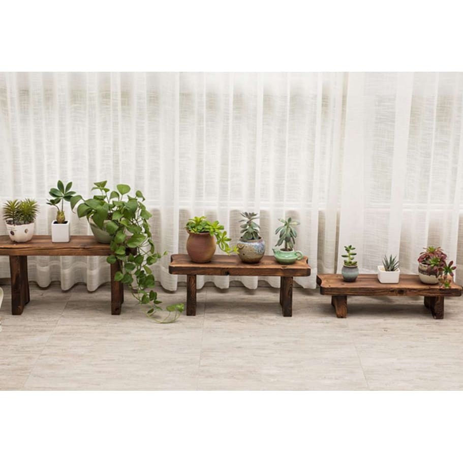 low plant stand indoor Solid Wood Multi Layer Succulent Living Room Flower Shelf