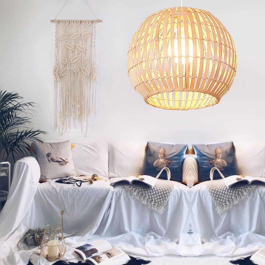 Japanese Style Creative Art Bamboo Rattan Chandelier - Bamboo Chandelier - Chandelier - Natural Chandelier - Wood Chandelier