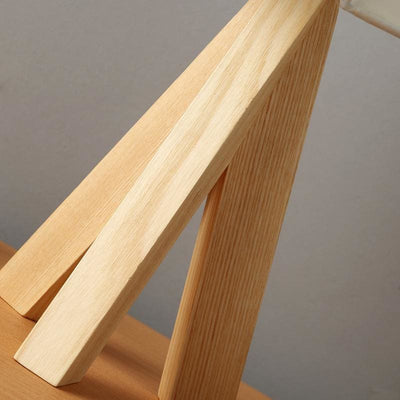 Modern Japanese Solid Wood Tripod Table Lamp - Bamboo Lamp - Lamp - Natural Lamp - Wood Lamp