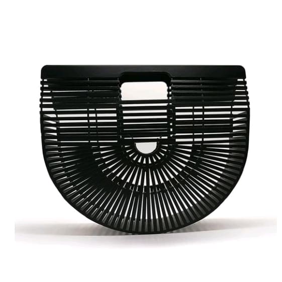 Trendy Bamboo Clamshell Holiday Bag