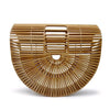 Trendy Bamboo Clamshell Holiday Bag - Bag - Bamboo Bag - Fashion - Hand Bags - Wood Fashion