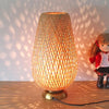 Modern Chinese Bamboo Woven Bedside Lamp - Bamboo Lamp - Lamp - Natural Lamp - Wood Lamp