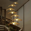 Japanese Style Bamboo Chandelier Creative Living Room Lamp - Bamboo Chandelier - Chandelier - Natural Chandelier - Wood Chandelier