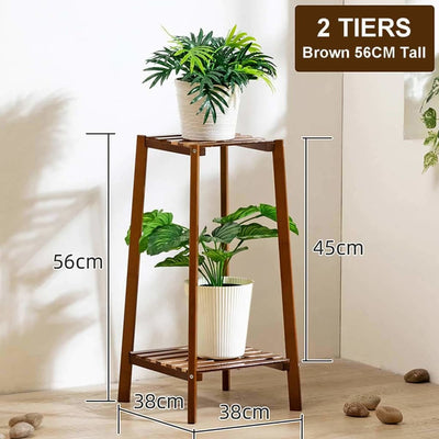 wooden indoor plant stands uk Bamboo Plant Stand Rack Flower Pot Holder Shelf Display Shelving Unit