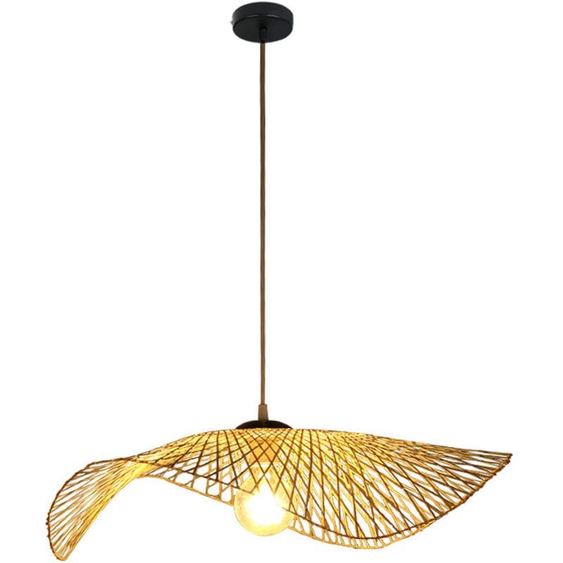 Japanese Style Bamboo Chandelier Creative Living Room Lamp - Bamboo Chandelier - Chandelier - Natural Chandelier - Wood Chandelier