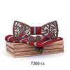 Trendy Handmade Solid Wood Tie Cufflinks Square Scarf - Fashion - Jewel - Wood Tie