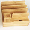 Handmade Bamboo Multifunctional - Smart Phone Charging Rack - Living - Natural Office - Office - Wooden iPhone Holder - Wooden Mobile Holder