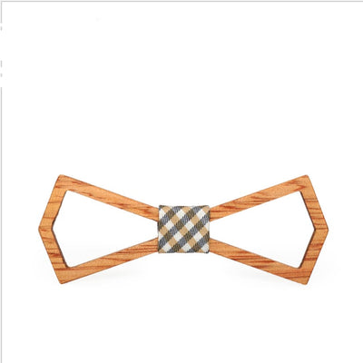 Solid Wood Bow Tie - Fashion - Jewel - Wood Fashion - Wood Tie