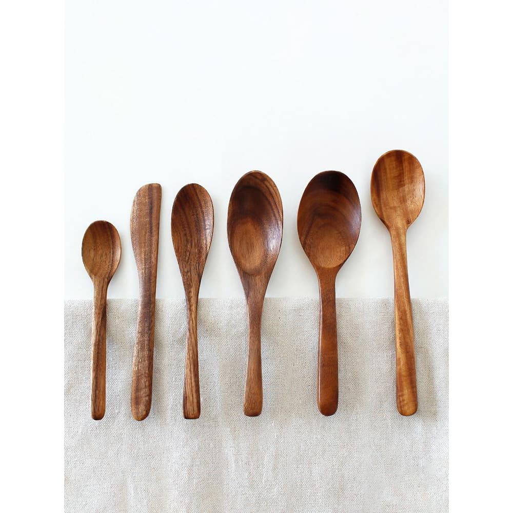 Japanese Style Solid Wood - Spoon / Dessert Spoon / Jam Knife - Dining - Kitchen - Wood Kitchenware - Wood Knife - Wood Spatula
