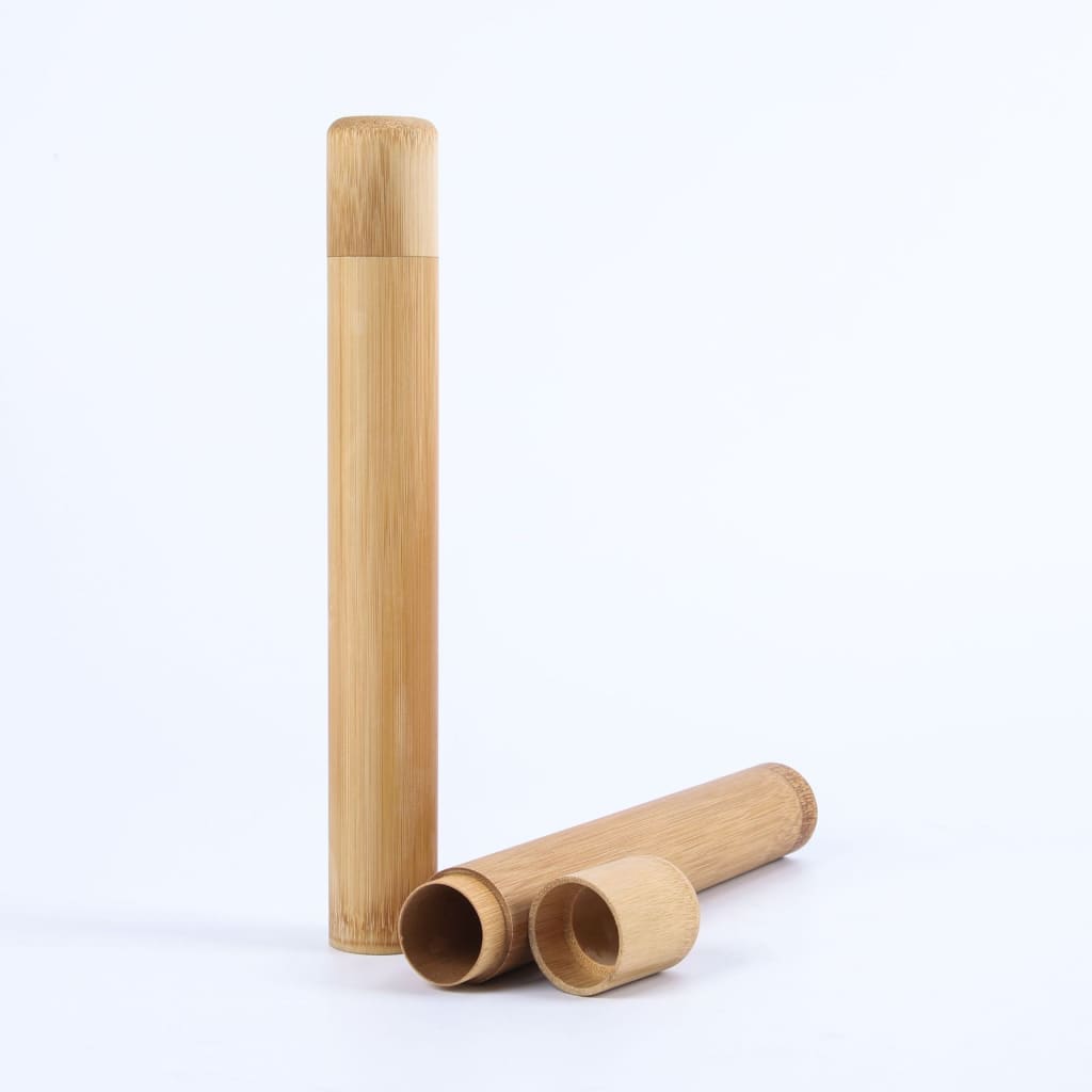 Bamboo Toothbrush Travel Case - Bamboo Toothbrush Holder - Personal