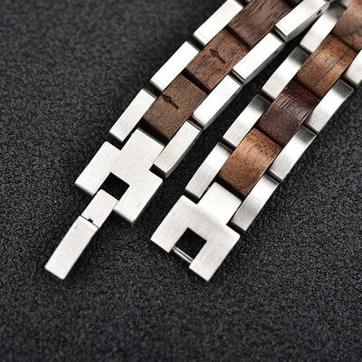 Stylish Solid Wood Bracelet - Bracelet - Fashion - Jewel - Wood Fashion - Wooden Bracelet